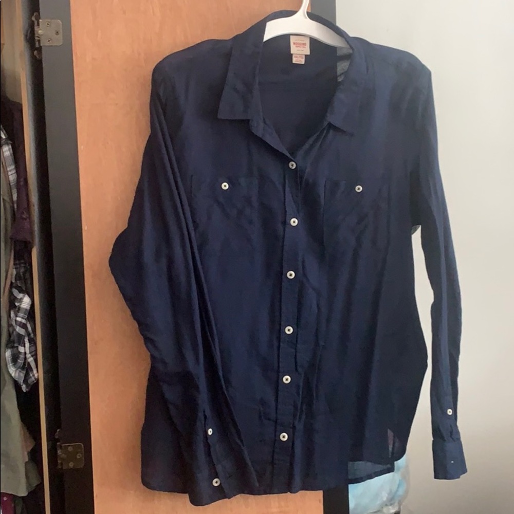 Navy Blue Dress Shirt